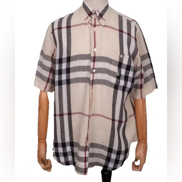 Burberry Nova Check Linen Shirt - Picture 1 of 9